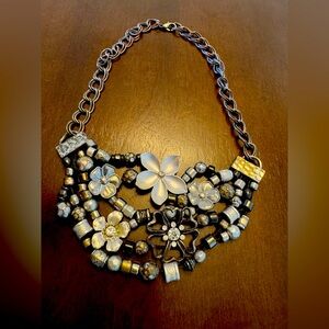 Elegant Floral Multi-Color Necklace